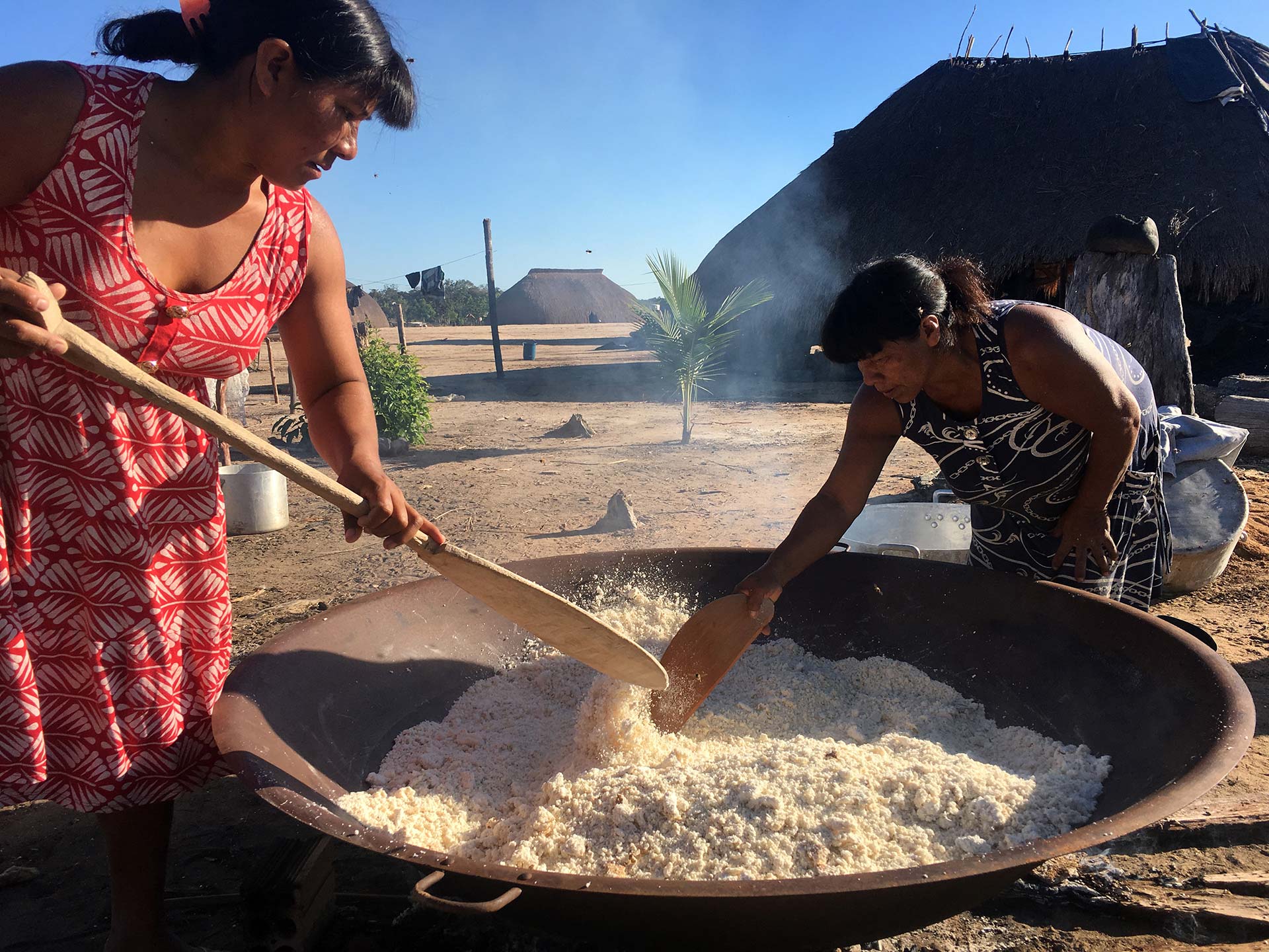 Brazilian women cooking