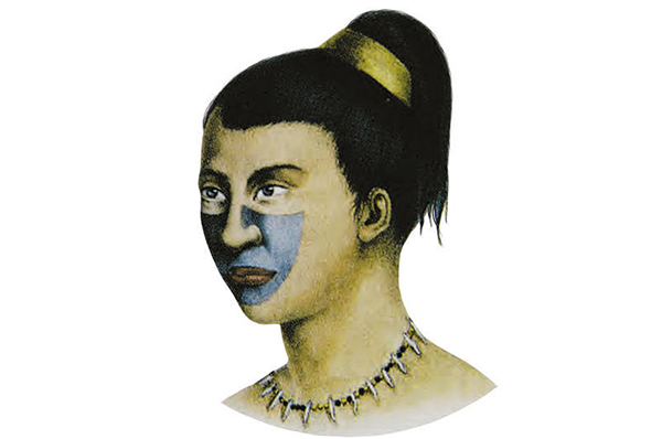 Illustration of a Passé indigenous person.