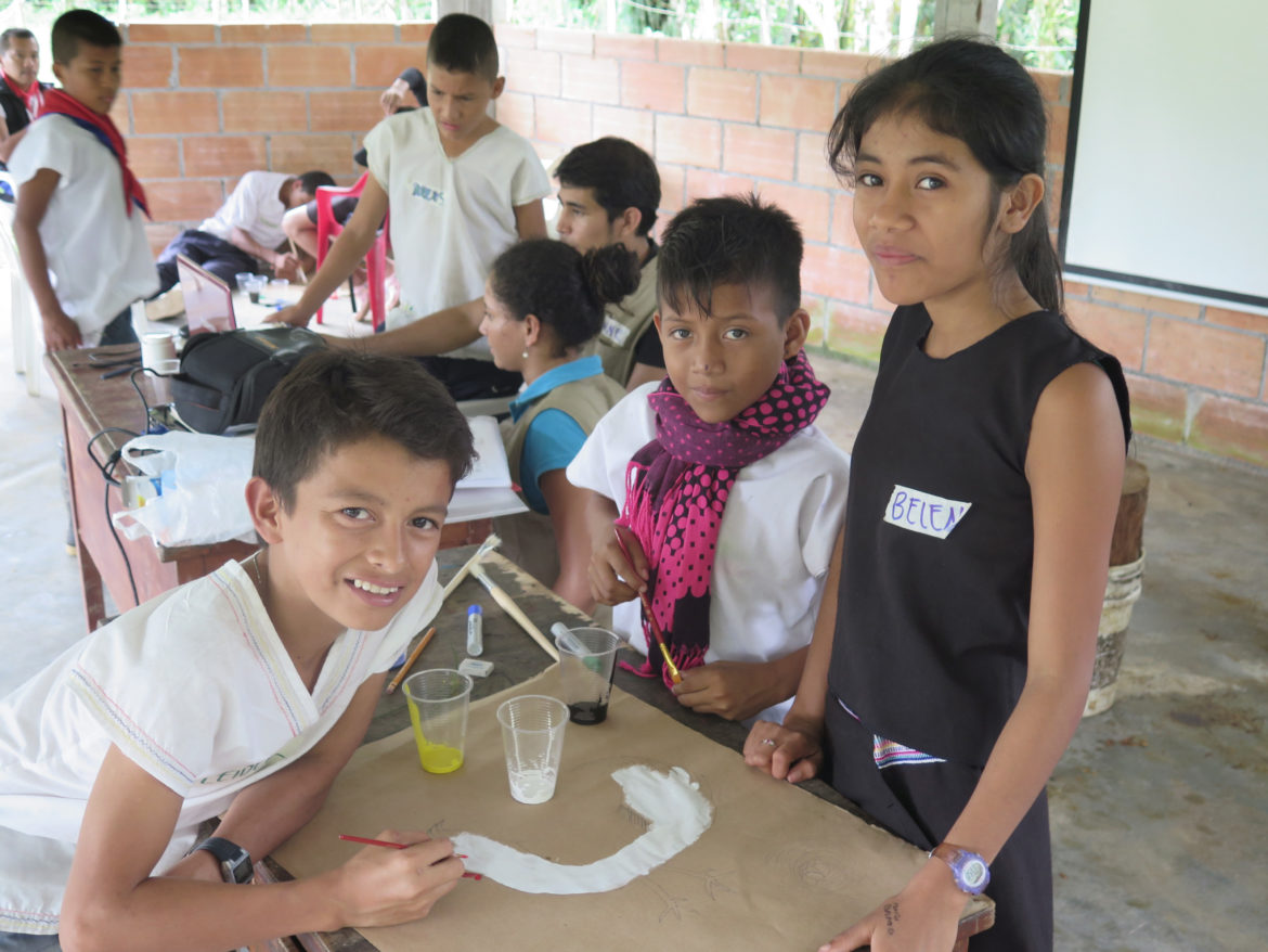 Students of the Yachaikury School