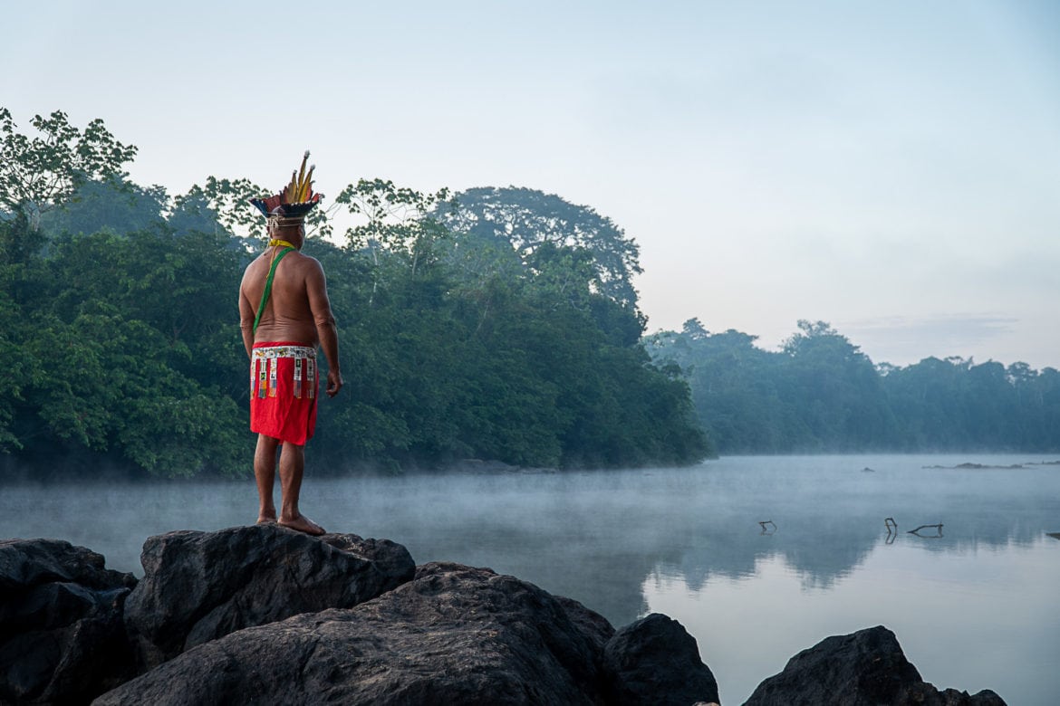 Wuta, Trio man from the indigenous village of Kwamalasamutu in southern Suriname. 