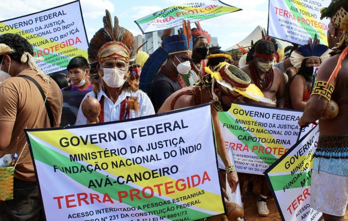 2021 Struggle for Life protestors in Brasilia.