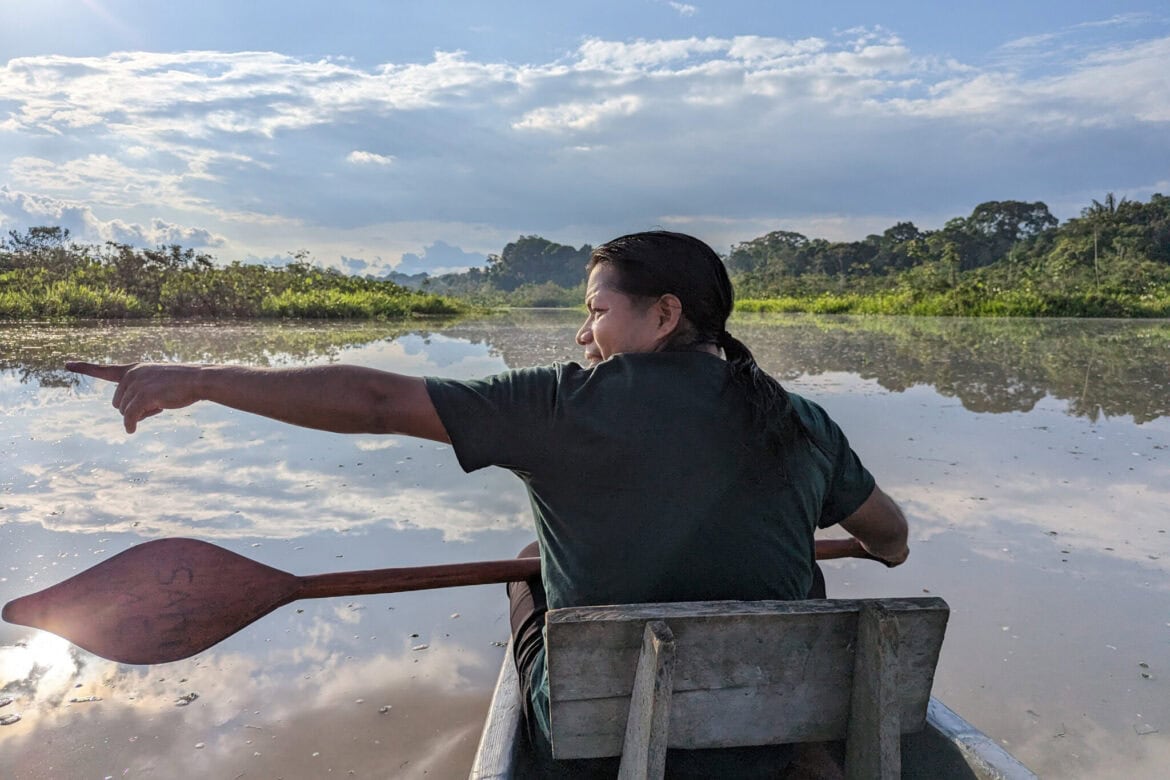 Indigenous Kichwa guide in the Amazon. Photo credit: Rhett A. Butler