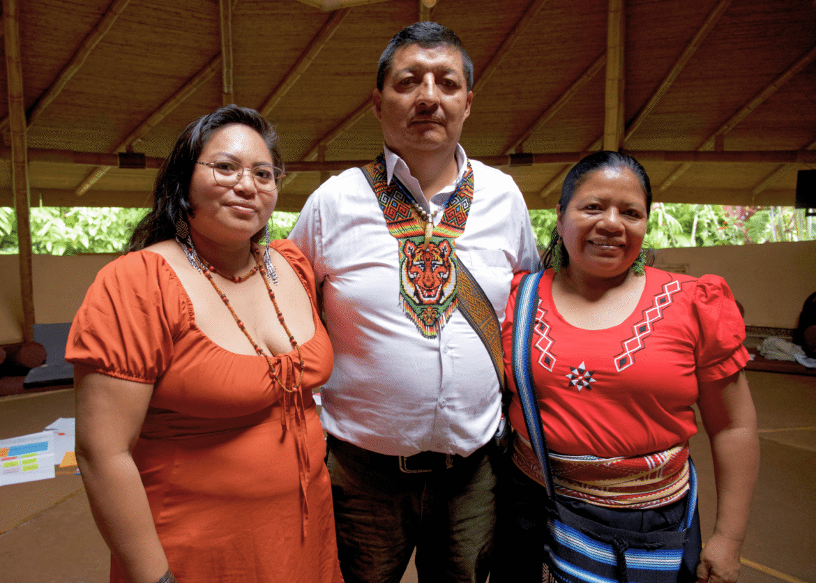 Marinete Tukano, Pablo Chindoy and María del Rosario “Charito” Chicunque.