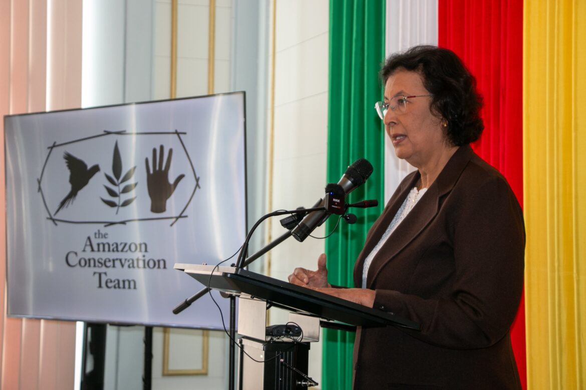 President of Suriname at the ceremony.