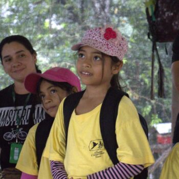 Kids engaging in conservation projects with ACT