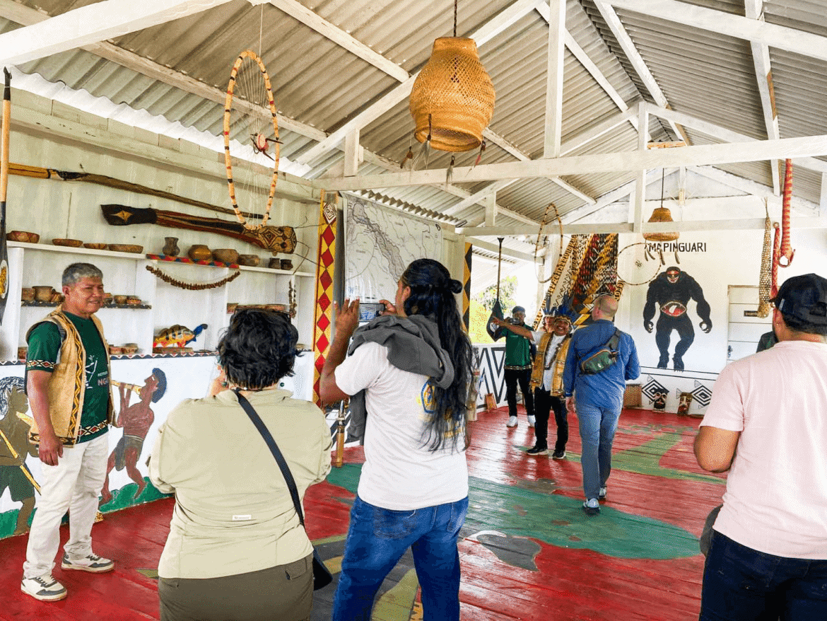 Inside of the museum, filled with history and memory.