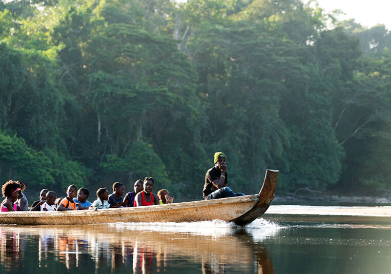 Matawai boating on river