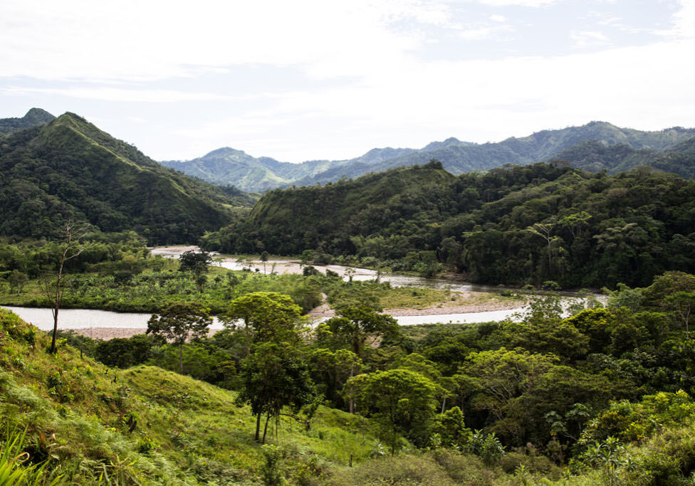 Putumayo mountains and river